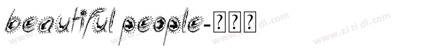 Beautiful People字体转换